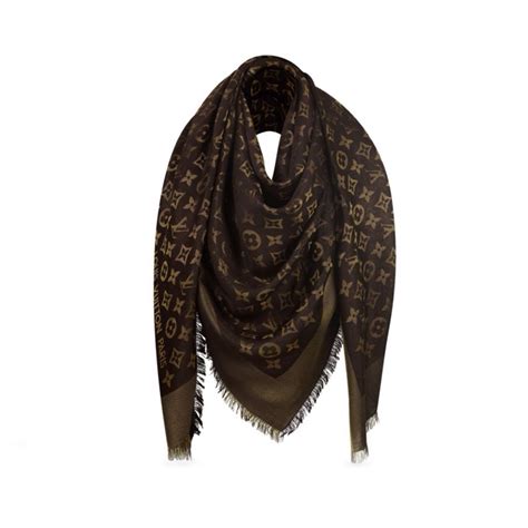 louis vuitton scarf mens brown|Louis Vuitton monogram scarf.